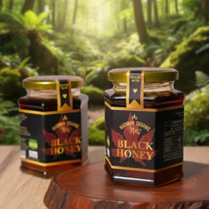 Pure Kashmir Organic Black Honey - 100% Raw & Unprocessed | 350g